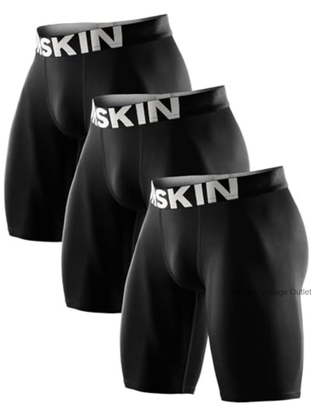 Men's 3 Pack Compression Shorts Baselayer Athletic Workout Tights Running Sports